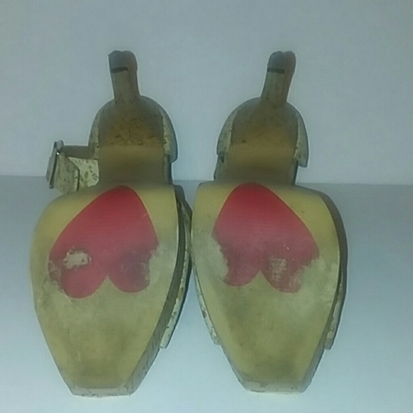 Luichiny size 7 Jus Tina cork heels - Picture 3 of 5